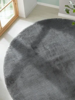 Kunstfell-Teppich, Anthrazit