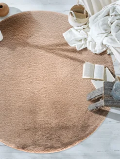 Kunstfell-Teppich, Cappuccino