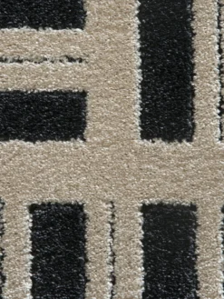 Moderner Teppich, Black/White 8 Moderner Teppich, Black/White -Haushaltsgegenstände Geschäft Rieseby ModernerTeppich Weiss BlackWhite 160x230 lup