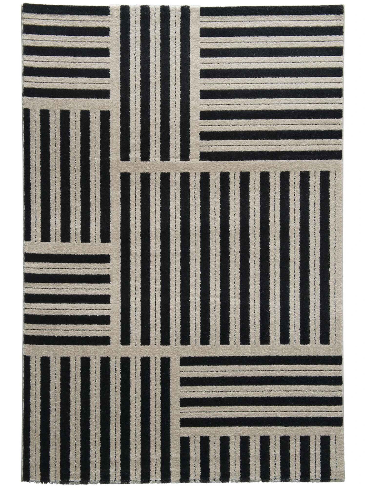 Moderner Teppich, Black/White 2 Moderner Teppich, Black/White – Bild 2