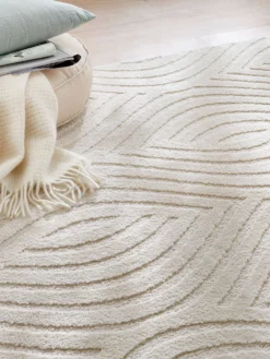Moderner Teppich, Offwhite