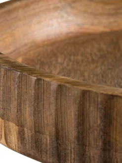 Deko-Schale, Natural -Haushaltsgegenstände Geschäft Ruffle DekoSchale Braun Natural 25x25 lup