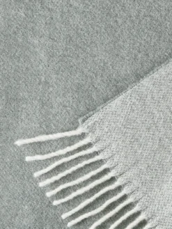 Wolldecke, Offwhite/Hellgrau -Haushaltsgegenstände Geschäft Runa Decke Grau OffwhiteHellgrau 140x200 lup