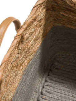 Korb, Grau/Natur -Haushaltsgegenstände Geschäft Rurop Korb Grau GrauNatur 30x30x22 lup2