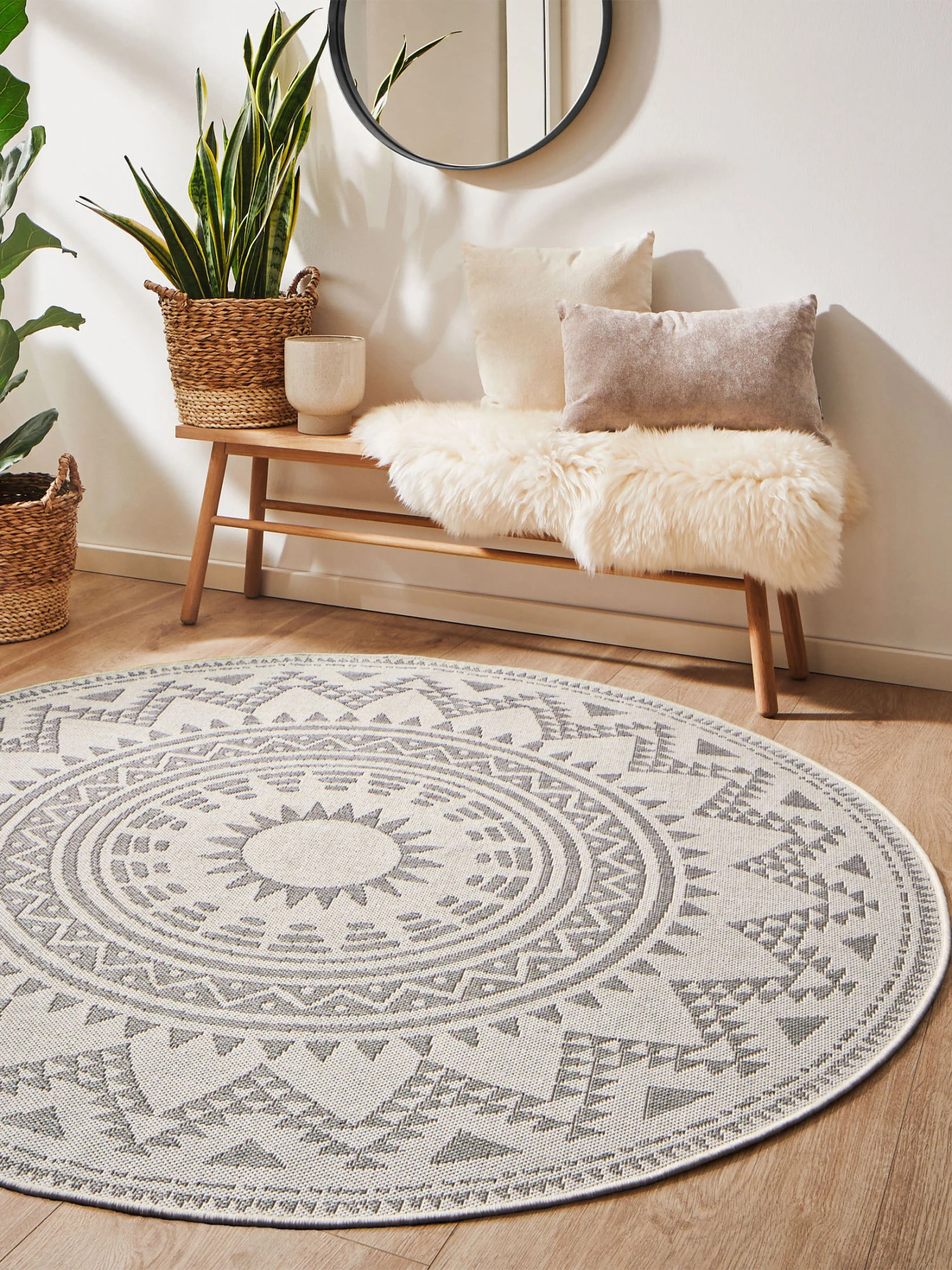 Outdoor-Teppich, Creme