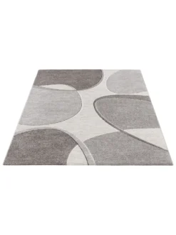 Moderner Teppich, Dark Grey -Haushaltsgegenstände Geschäft Saxum Designerteppich Grau DarkGrey 160x230 fper