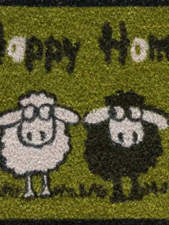 Fußmatte, Hellgrün -Haushaltsgegenstände Geschäft Sheep Fussmatte gruen Hellgruen 40x60 lup