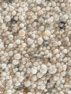 Woll-Teppich, Kies 7 Woll-Teppich, Kies -Haushaltsgegenstände Geschäft Skagen HandwebTeppich Beige Kies 170x230 lup