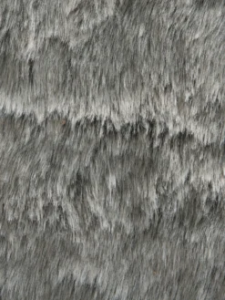 Kunstfell-Teppich, Taupe -Haushaltsgegenstände Geschäft Skara KunstfellTeppich Hellgrau Taupe 160rund lup