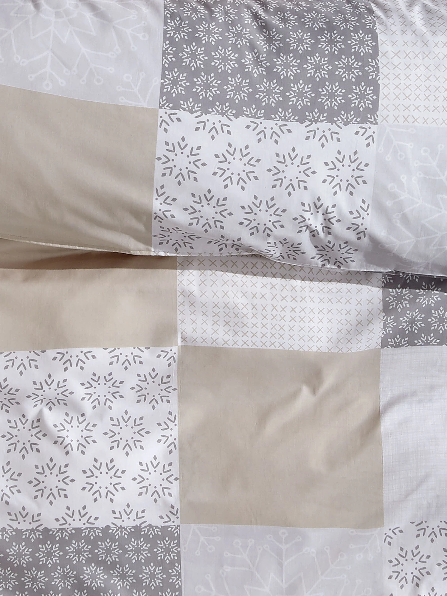 Renforcé-Bettwäsche, Grau/Beige 4 Renforcé-Bettwäsche, Grau/Beige – Bild 4