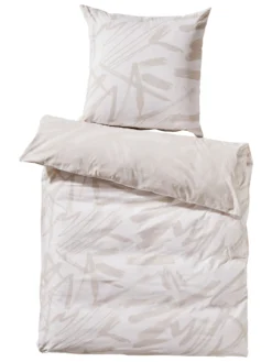 Haushaltsgegenstände Geschäft -Haushaltsgegenstände Geschäft SoftArt Bettwaesche Beige Taupe 135x200 pla2