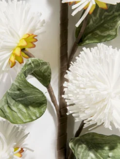 Kunstblume, Weiss -Haushaltsgegenstände Geschäft Softflower Kunstblume Weiss 120 lup