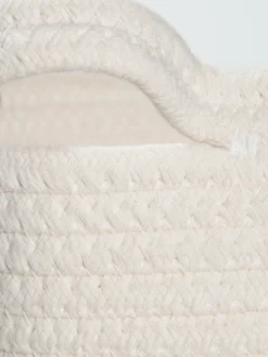 Korb, Braun/Weiss -Haushaltsgegenstände Geschäft Souble Korb Braun BraunWeiss 24x24x23 lup2