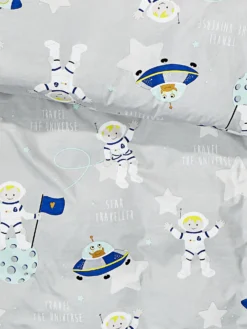 Kinderbettwäsche, Grey -Haushaltsgegenstände Geschäft SpaceStar Bettwaesche Grau Grey 135x200 lup