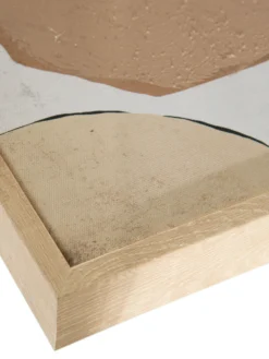 Leinwand-Druck-handbemalt, Dunkelbeige -Haushaltsgegenstände Geschäft Storea Druckgerahmt Beige Dunkelbeige 30x40 lup2