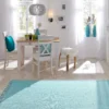 Baumwoll-Teppich, Aqua