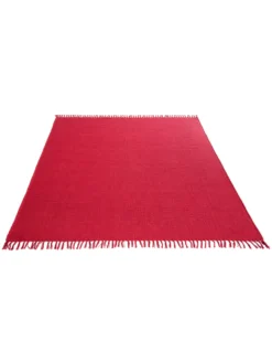 Baumwoll-Teppich, Himbeerrot 6 Baumwoll-Teppich, Himbeerrot -Haushaltsgegenstände Geschäft Summerweave Handwebteppich rot Himbeerrot 170x240 fper