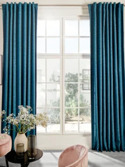 Vorhang Mit Gardinenband, Petrol