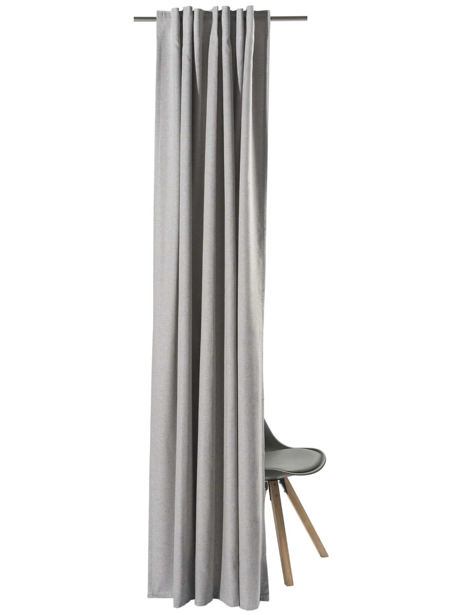 Vorhang Mit Gardinenband, Silber 3 Vorhang Mit Gardinenband, Silber – Bild 3