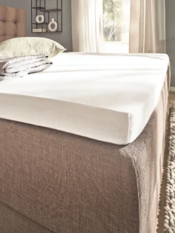 Spannbetttuch, Weiss