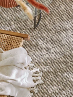 Outdoor-Teppich, Sand -Haushaltsgegenstände Geschäft Talagante Flachgewebeteppich Beige Sand 120x170 spar