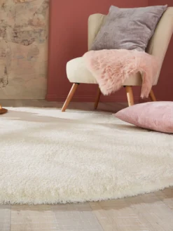 Hochflor-Teppich, Schnee