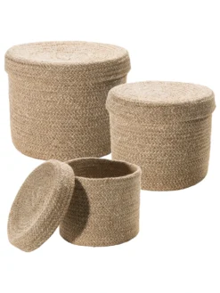 Korb, Dunkelbeige -Haushaltsgegenstände Geschäft Tiffin Korb Beige Dunkelbeige set