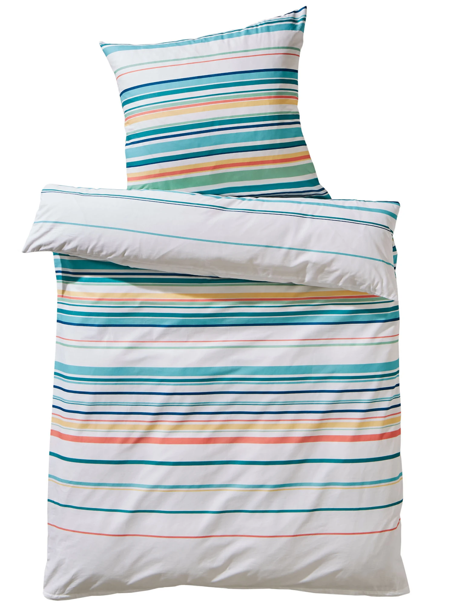 Renforcé-Bettwäsche, Türkis 2 Renforcé-Bettwäsche, Türkis – Bild 2