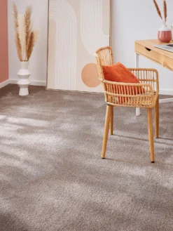 Velours-Teppichboden, Taupe 90