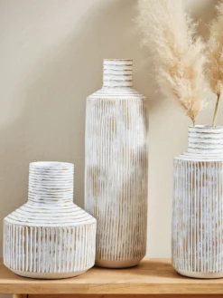 Deko-Vase, Hellbeige -Haushaltsgegenstände Geschäft Toska DekoVase Beige Hellbeige mil2