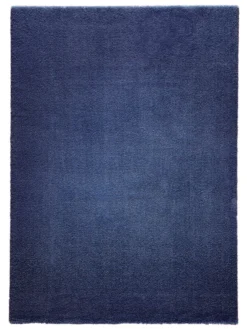 Hochflor-Teppich, Dunkelblau 7 Hochflor-Teppich, Dunkelblau -Haushaltsgegenstände Geschäft Touch UniTeppich blau Dunkelblau 160x230 pla
