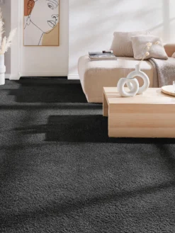 Langflor-Teppichboden, Graphit 78