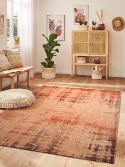 Vintage-Teppich, Apricot