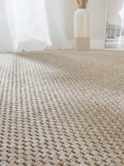 Flachgewebe-Teppichboden, Kiesel 12 -Haushaltsgegenstände Geschäft Tromsoe Teppichboden Beige Kiesel12 spar2
