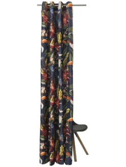 Ösenschal, Dunkelblau 7 Ösenschal, Dunkelblau -Haushaltsgegenstände Geschäft Tucani Gardine Oesenschal Blau Dunkelblau 140x250 pla2