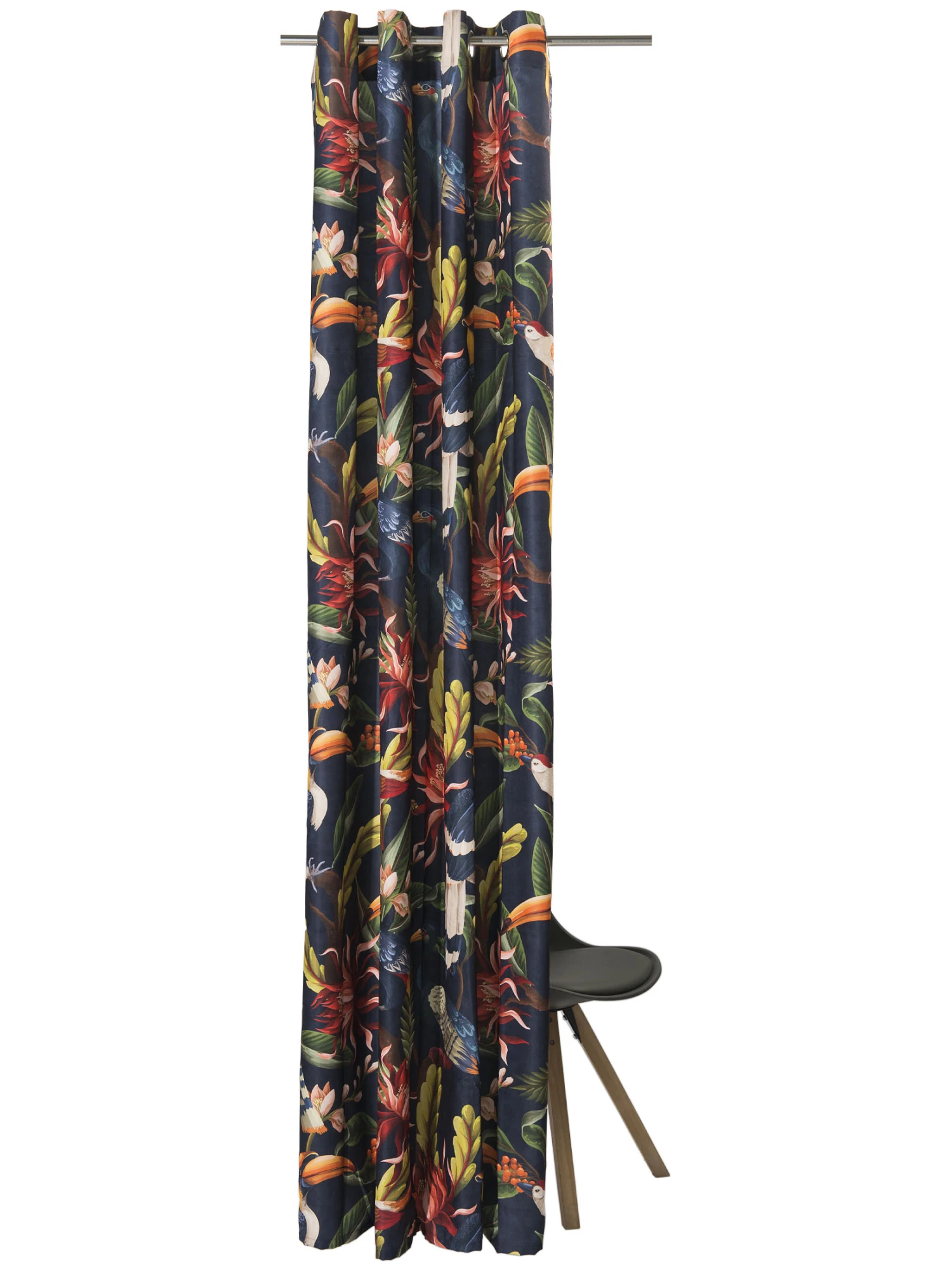 Ösenschal, Dunkelblau 3 Ösenschal, Dunkelblau – Bild 3