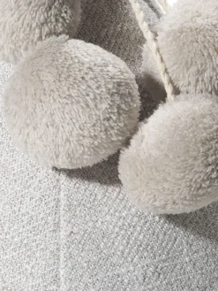 Objekt, Graubeige -Haushaltsgegenstände Geschäft Tuerbommel Tuerstopper Graubeige 15x15x28 lup