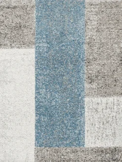 Moderner Teppich, Blue Avenue 7 Moderner Teppich, Blue Avenue -Haushaltsgegenstände Geschäft UrbanMaze DesignerTeppich Blau BlueAvenue lup