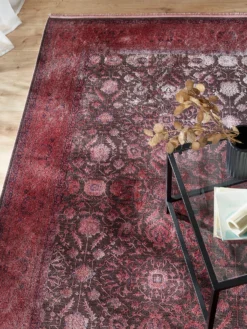 Vintage-Teppich, Pink-Blue