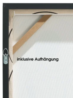 Leinwand-Druck-gerahmt, Beige/Schwarz -Haushaltsgegenstände Geschäft Velara Druckgerahmt Schwarz BeigeSchwarz 40x50 ruk