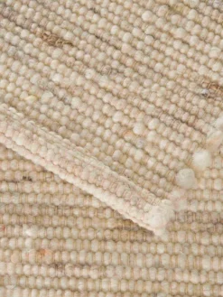 Woll-Teppich, Light Beige 9 Woll-Teppich, Light Beige -Haushaltsgegenstände Geschäft Vennesund HandwebTeppich Creme Hellbeige 170x230 wel