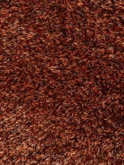 Hochflor-Teppich, Kupfer -Haushaltsgegenstände Geschäft Vernissage Langflorteppich orange kupfer 200rund lup2