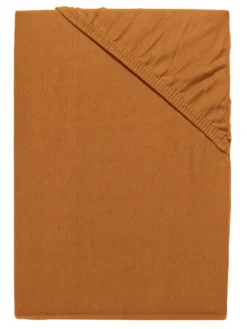 Spannbetttuch, Cognac