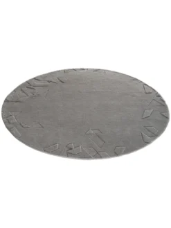 Moderner Teppich, Grey -Haushaltsgegenstände Geschäft Villamar DesignerTeppich Grau Grey 200rund fper