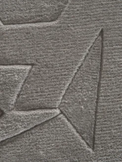 Moderner Teppich, Grey -Haushaltsgegenstände Geschäft Villamar DesignerTeppich Grau Grey 200rund lup