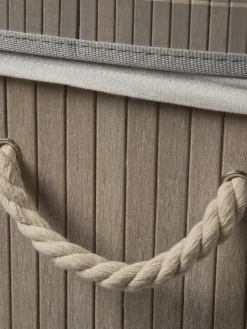 Korb, Hellgrau -Haushaltsgegenstände Geschäft WaescheboxBen Korb Hellgrau 30x40x60 lup1