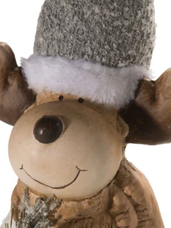 Figur, Multicolor -Haushaltsgegenstände Geschäft Weihnachtsbuddy Figur Braun Multicolor 10x13x29 lup