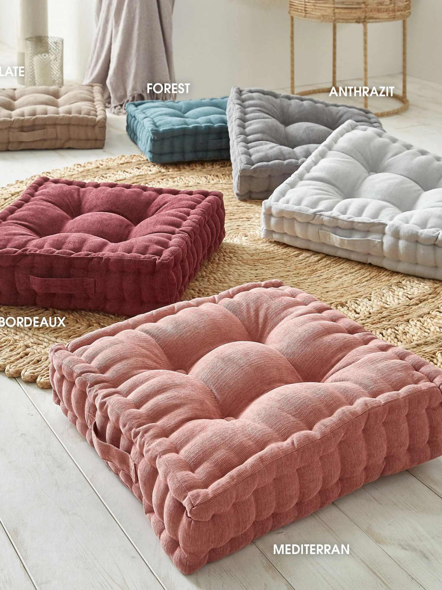 Bodenkissen, Silver 2 Bodenkissen, Silver – Bild 2